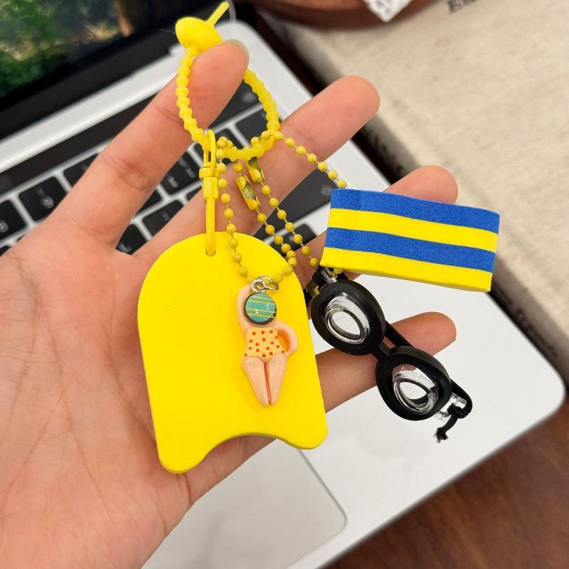 (N) キーホルダー 水泳をテーマにしたキーホルダー ミニゴ - Swimming Kickboard のレビューと価格