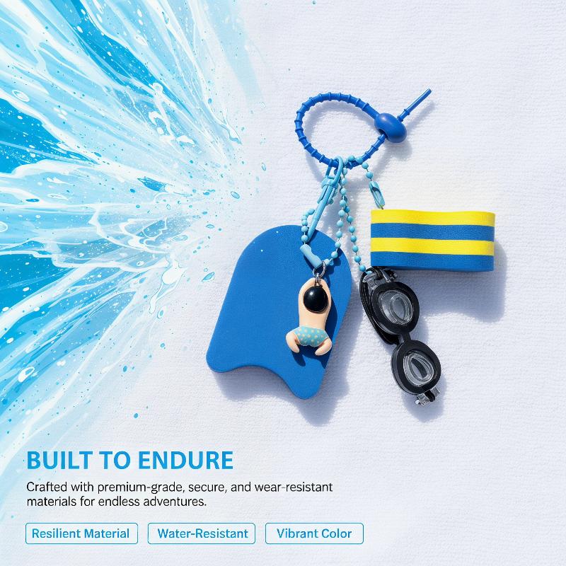 (N) キーホルダー 水泳をテーマにしたキーホルダー ミニゴ - Swimming Kickboard のレビューと価格