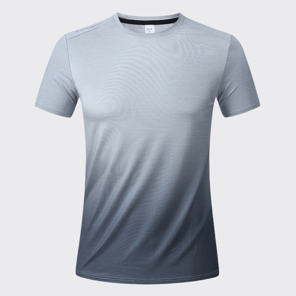 メンズフィットネスランニング Tシャツジムスポーツグラデーシ - Sports Equipment Gym のレビューと価格